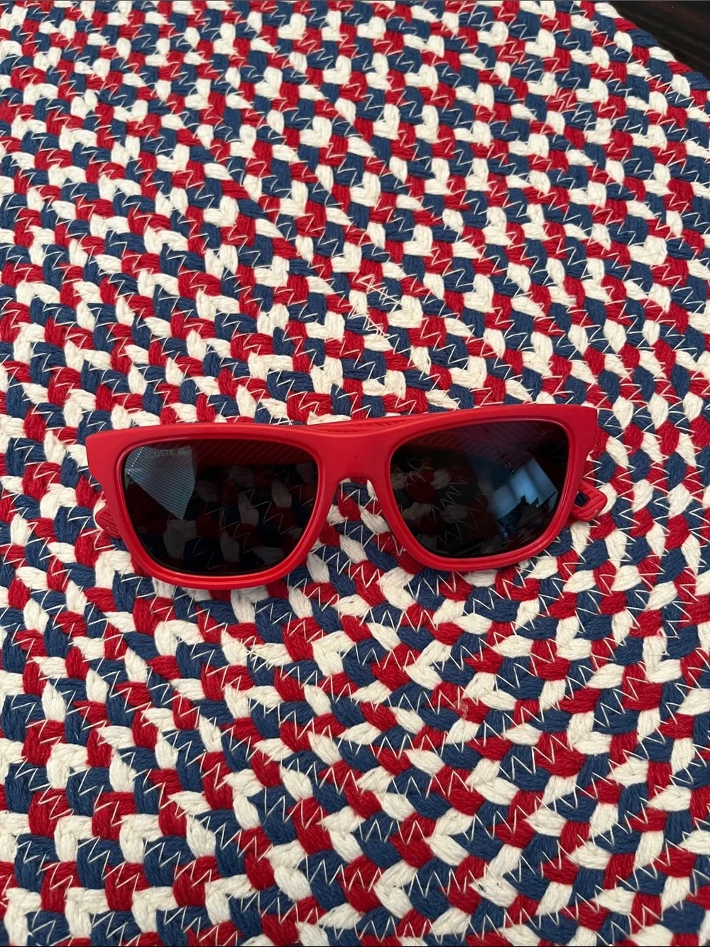 Lacoste Unisex Red Child/Youth Sunglasses with Dark Lenses